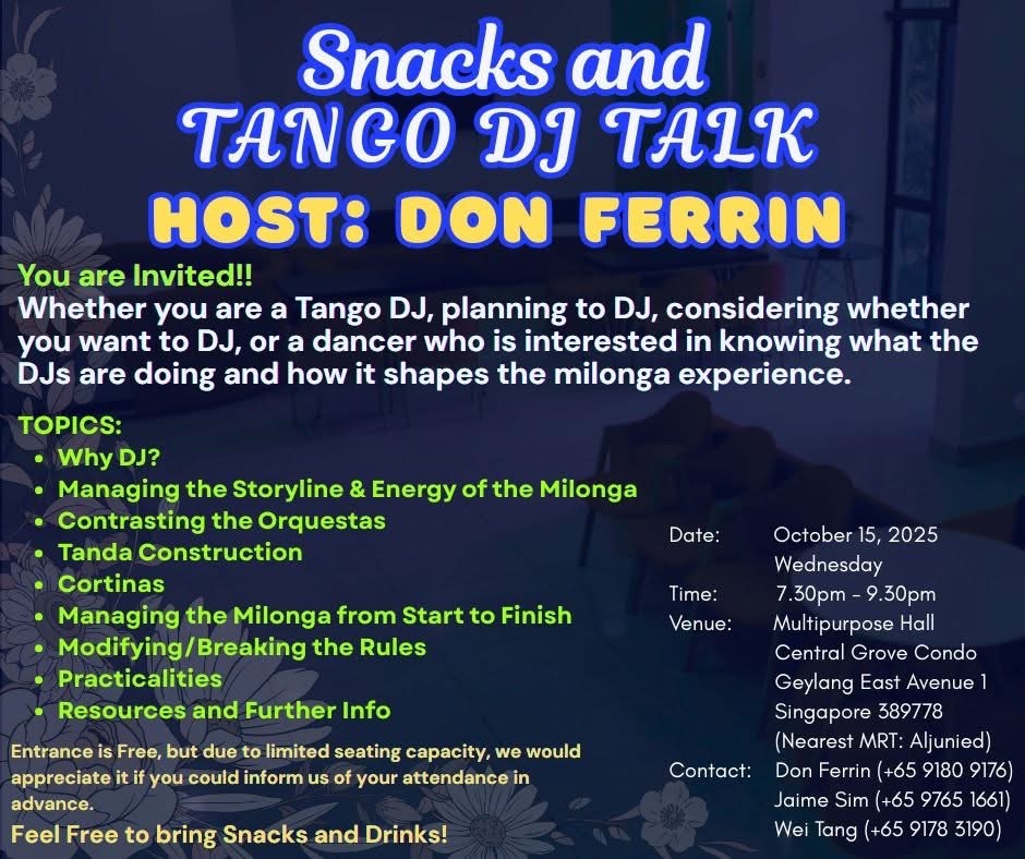 Snacks and Tango DJ Talk